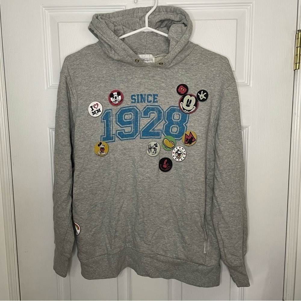 Disneyland Hong Kong Disney Cozy Mickey Mouse Cotton Hoodie Sweatshirt Small